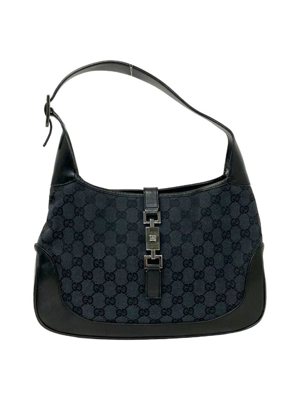 Gucci Shoulder Bag Jackie Black Leather